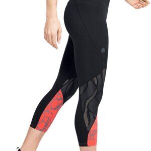 Under Armour Women's Rush Wild Crop Leggings Size L NEW With TAGS